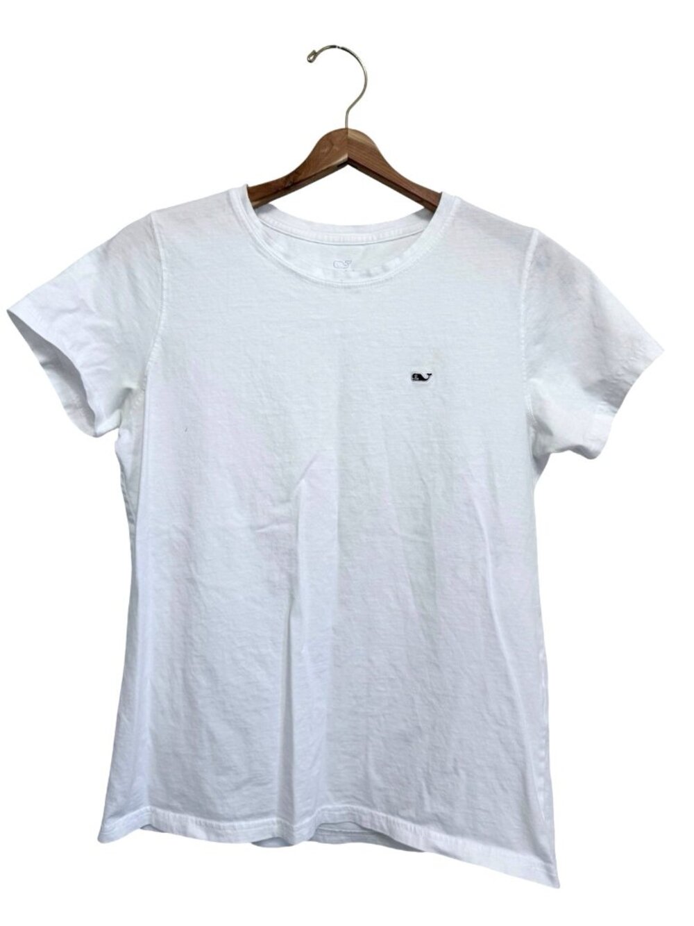 Vineyard Vines Short Sleeve Women's Tee Size Small White Small Whale Logo FLAW